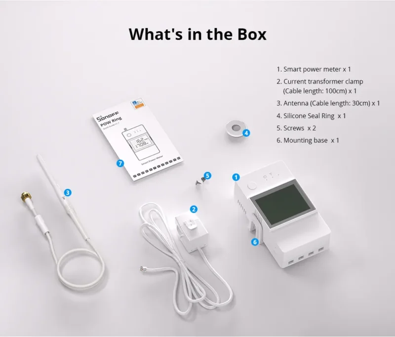 intelPlug Sonoff POW Ring Smart Power Meter Switch – Advanced Energy Management